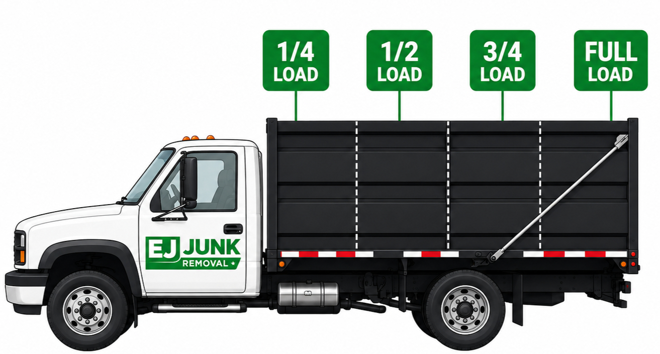 Junk removal truck load